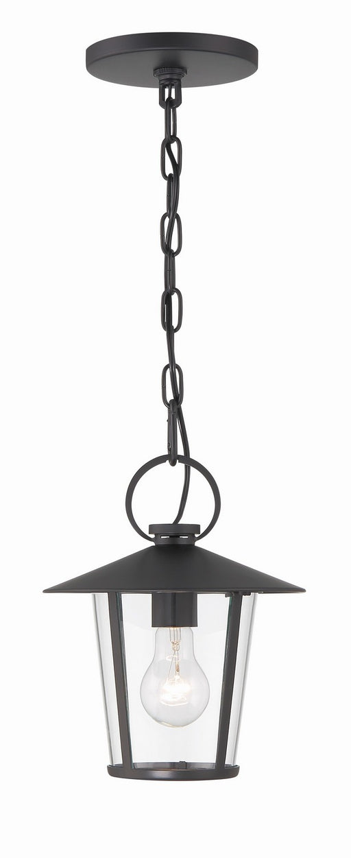 AND-9203-CL-MK- Andover 1-Light Outdoor Chandelier in Matte Black by Crystorama