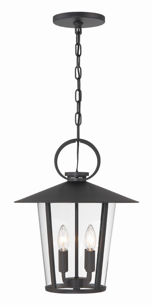 AND-9204-CL-MK- Andover 4-Light Outdoor Chandelier in Matte Black by Crystorama