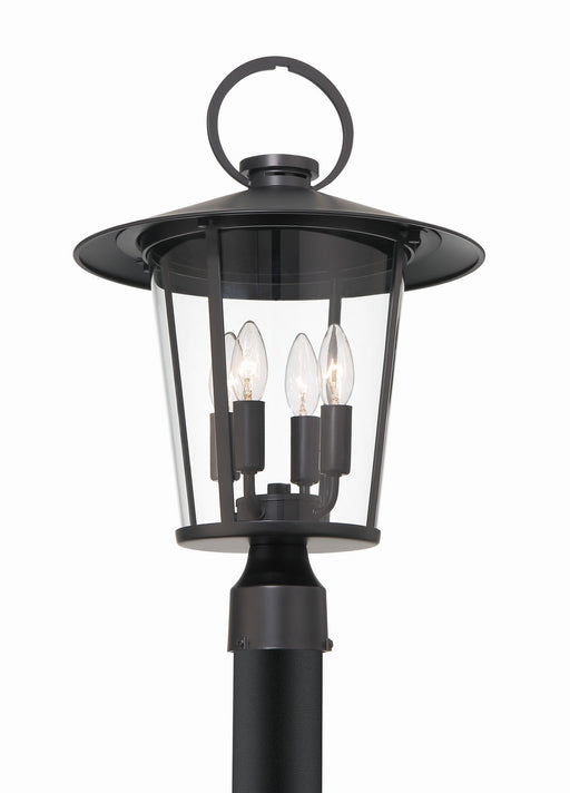 AND-9209-CL-MK- Andover 4-Light Outdoor Post Mount in Matte Black by Crystorama