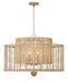 JAY-A5006-BS- Jayna 8-Light Chandelier in Burnished Silver by Crystorama