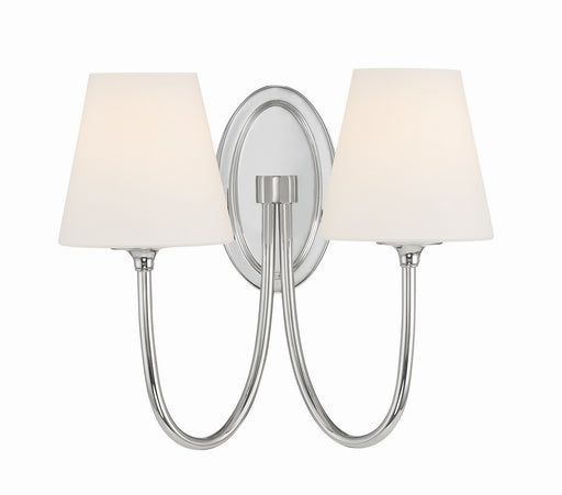 JUN-10322-PN- Juno 2-Light Wall Mount in Polished Nickel by Crystorama