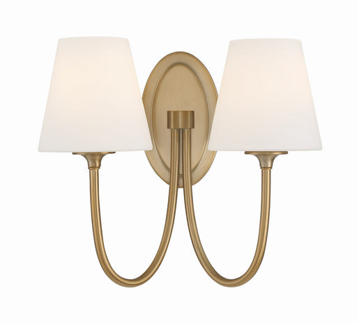 JUN-10322-VG- Juno 2-Light Wall Mount in Vibrant Gold by Crystorama