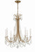 KAR-90908-AG-CL-MWP- Karrington 8-Light Chandelier in Aged Brass by Crystorama