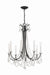 KAR-90908-MK-CL-MWP- Karrington 8-Light Chandelier in Matte Black by Crystorama