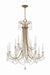 KAR-90912-AG-CL-MWP- Karrington 12-Light Chandelier in Aged Brass by Crystorama