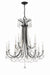 KAR-90912-MK-CL-MWP- Karrington 12-Light Chandelier in Matte Black by Crystorama