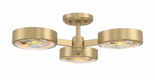 ORS-733-MG- Orson 3-Light Ceiling Mount in Modern Gold by Crystorama