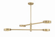 ORS-734-MG- Orson 4-Light Chandelier in Modern Gold by Crystorama