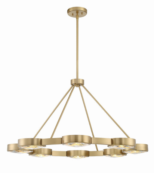 ORS-738-MG- Orson 8-Light Pendant in Modern Gold by Crystorama