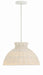 RES-10520-MT- Reese 1-Light Pendant in Matte White by Crystorama