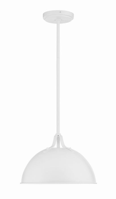 SOT-18013-WH- Soto 1-Light Pendant in White by Crystorama