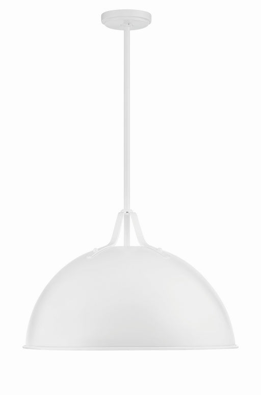 SOT-18015-WH- Soto 1-Light Pendant in White by Crystorama