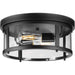 P550021-31M- Gunther 2-Light Outdoor Flush Mount in Matte Black by Progress Lighting