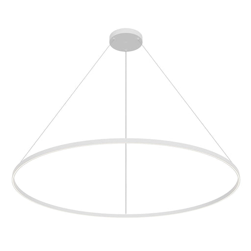 Cerchio LED Pendant in White