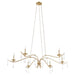 602-6-60 - Lorelei Transitional Chandelier in Antique Silver by Quorum