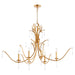 621-6-74 - Majesty Traditional Chandelier in Gold Leaf by Quorum