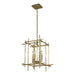 Tura 4-Light Small Chandelier in Modern Brass - 101315-SKT-86 by Hubbardton Forge