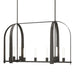 Triomphe 9-Light Linear Pendant in Dark Smoke - 131075-SKT-MULT-07-FD0462 by Hubbardton Forge