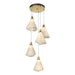 Mobius 5-Light Pendant in Modern Brass - 131122-SKT-STND-86-SH1987 by Hubbardton Forge