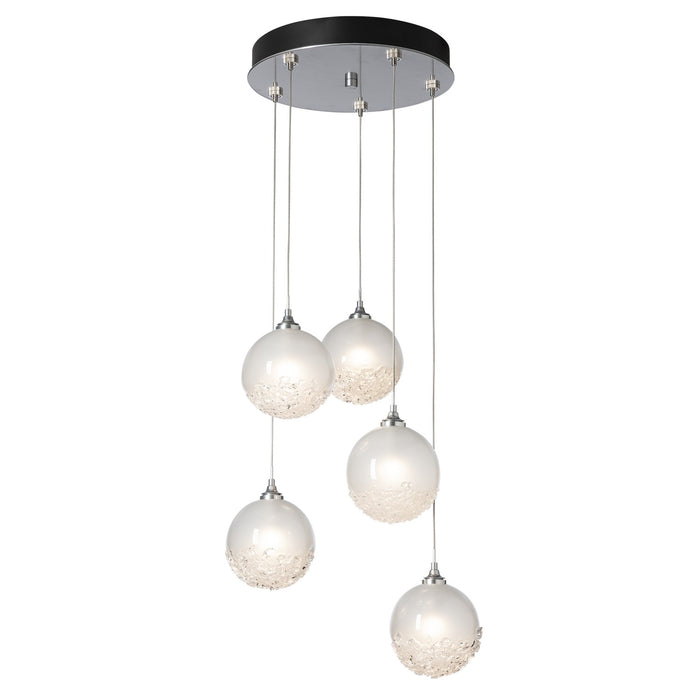 Fritz Globe 5-Light Pendant in Sterling - 131131-SKT-STND-85-FD0750 by Hubbardton Forge