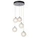 Fritz Globe 5-Light Pendant in Sterling - 131131-SKT-STND-85-FD0750 by Hubbardton Forge