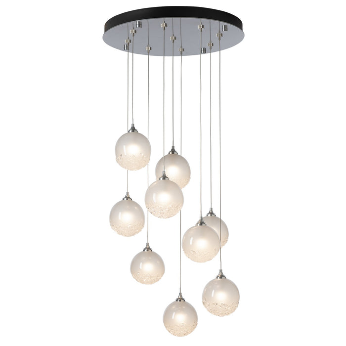 Fritz Globe 9-Light Pendant in Sterling - 131133-SKT-STND-85-FD0750 by Hubbardton Forge