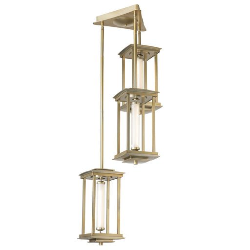 Athena Triple Short LED Lantern in Modern Brass - 131635-LED-MULT-86-ZM0733 by Hubbardton Forge