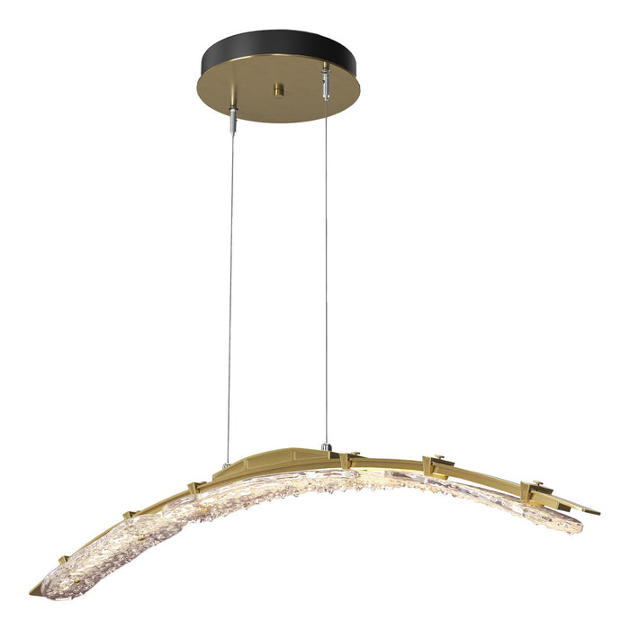 Glissade Large LED Pendant in Modern Brass - 137586-LED-STND-86-ZM0749 by Hubbardton Forge