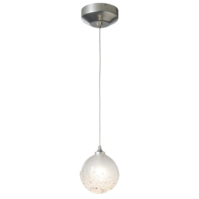 Fritz Globe 1-Light Mini Pendant in Sterling - 161187-SKT-STND-85-FD0750 by Hubbardton Forge