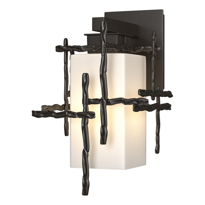 Tura Small Outdoor Sconce in Coastal Oil Rubbed Bronze - 302580-SKT-14-GG0111 by Hubbardton Forge