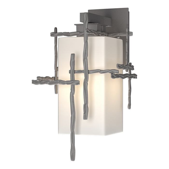 Tura Medium Outdoor Sconce in Coastal Burnished Steel - 302581-SKT-78-GG0093 by Hubbardton Forge