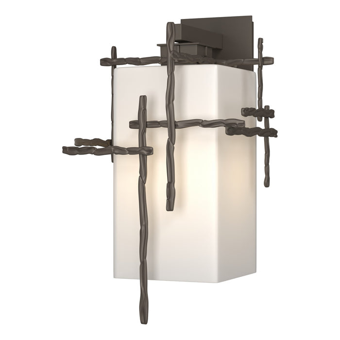 Tura Large Outdoor Sconce in Coastal Dark Smoke - 302583-SKT-77-GG0707 by Hubbardton Forge