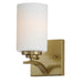 20030SWSBR- Deven 1-Light Wall Sconce in Satin Brass by Maxim