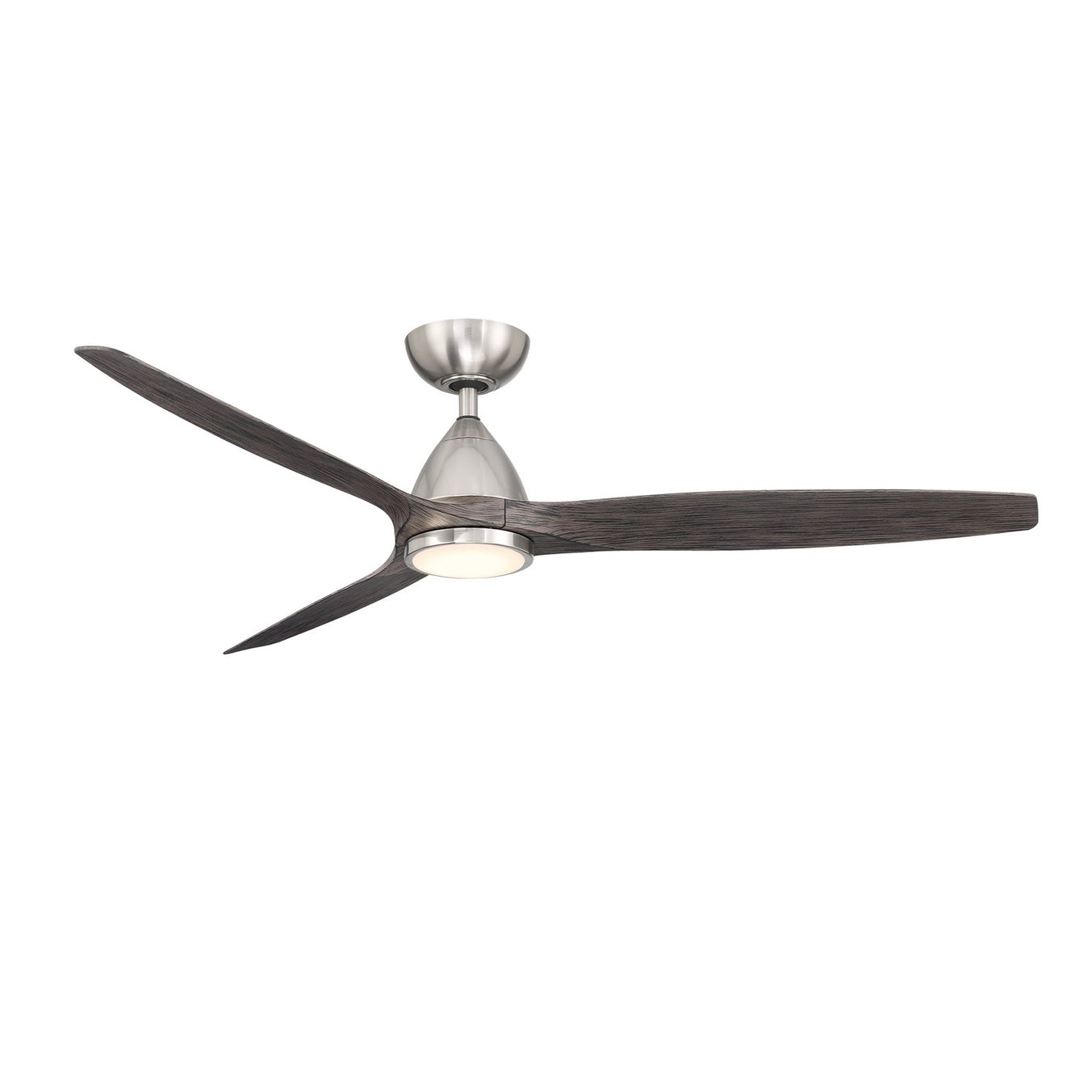 Skylark 62" Ceiling Fan in Brushed Nickel/Ebony