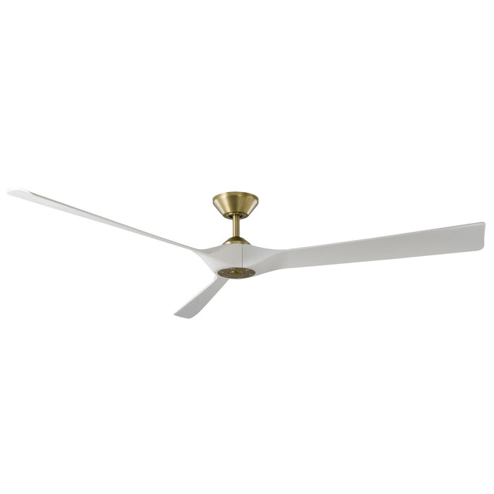 Torque 70" Ceiling Fan in Soft Brass/Matte White