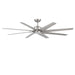 Roboto Xl 70" Ceiling Fan in Brushed Nickel