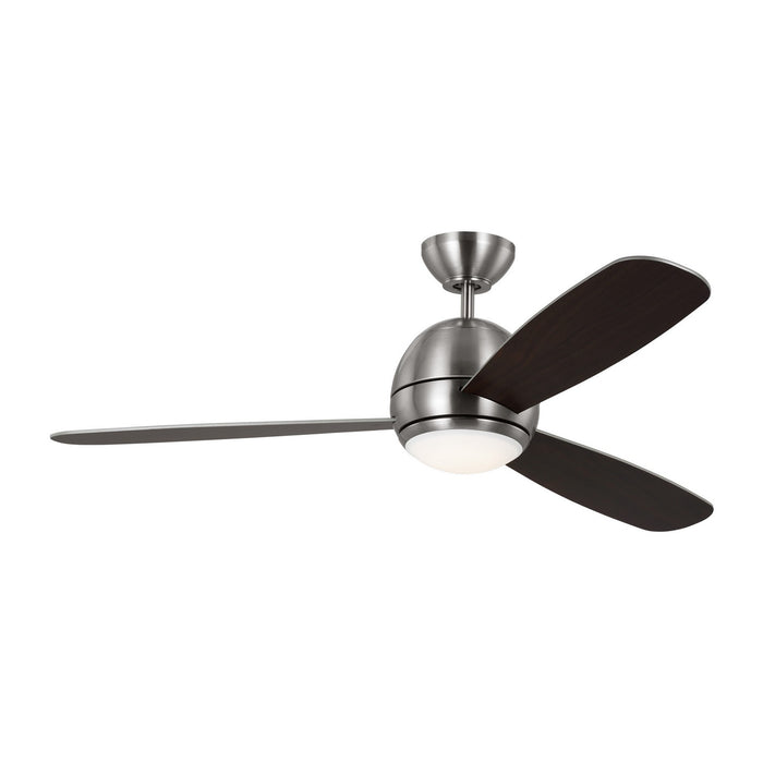 Orbis 52 LED 52" Ceiling Fan in Brushed Steel