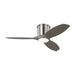 Titus 44 Hugger LED 44" Ceiling Fan in Brushed Steel