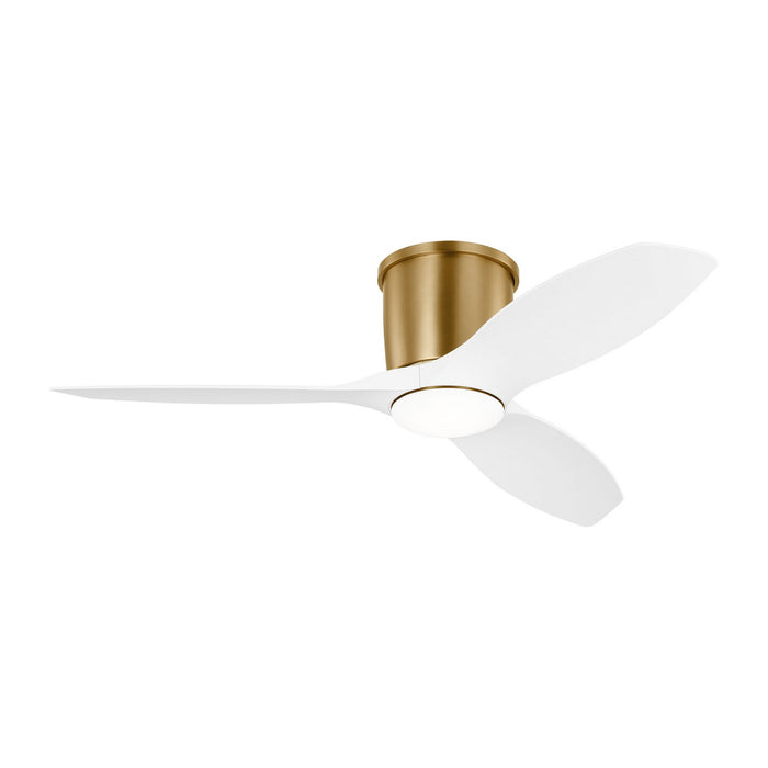 Titus 44 Hugger LED 44" Ceiling Fan in Satin Brass