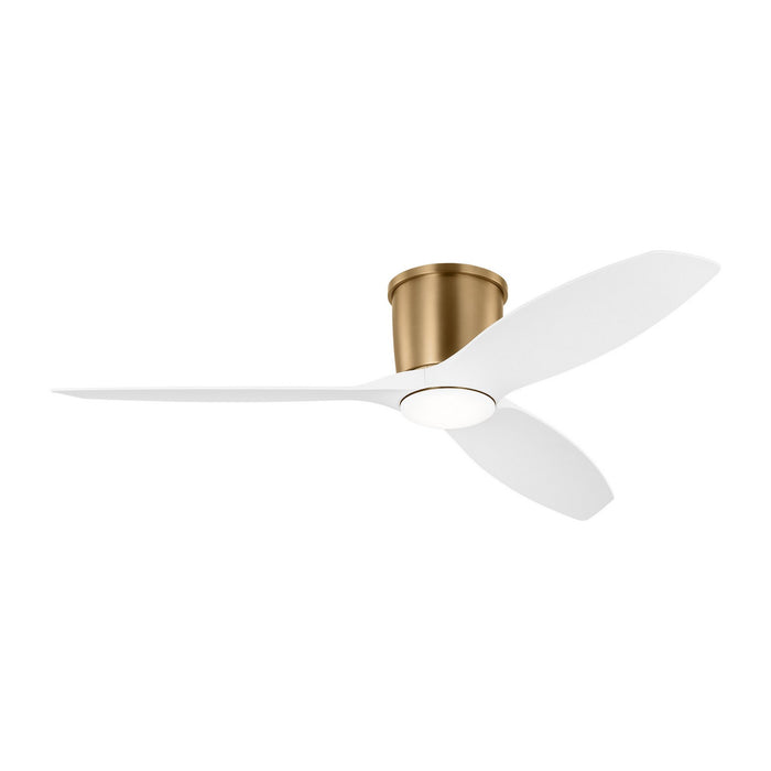 Titus 52 Hugger LED 52" Ceiling Fan in Satin Brass