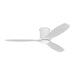 Collins Smart Hugger LED 52" Ceiling Fan in Matte White