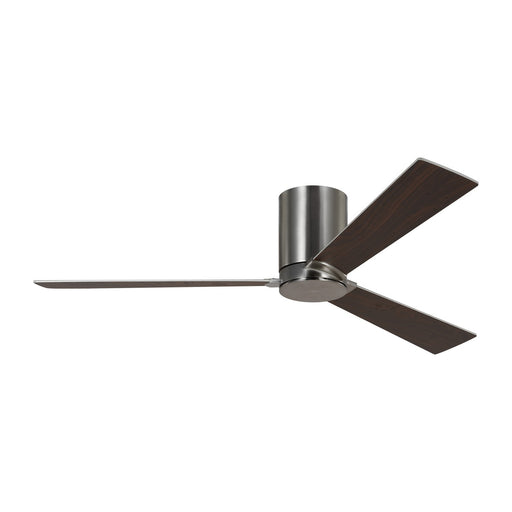 Rozzen Hugger 52" Ceiling Fan in Brushed Steel