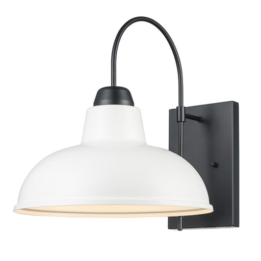 One Light Wall Mount in Black-White