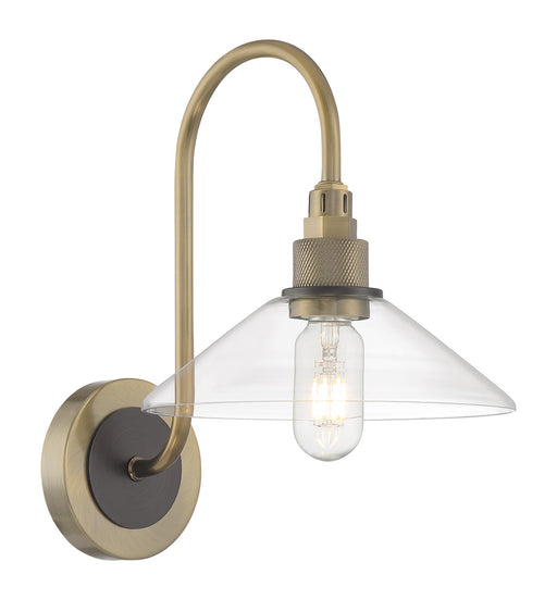 6231-ANOB-CL - Charis 1-Light Wall Sconce in Antique Brass with Oil Rubbed Bronze by Norwell Lighting