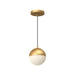 PD11706-BG- Monae LED Pendant in Brushed Gold by Kuzco Lighting