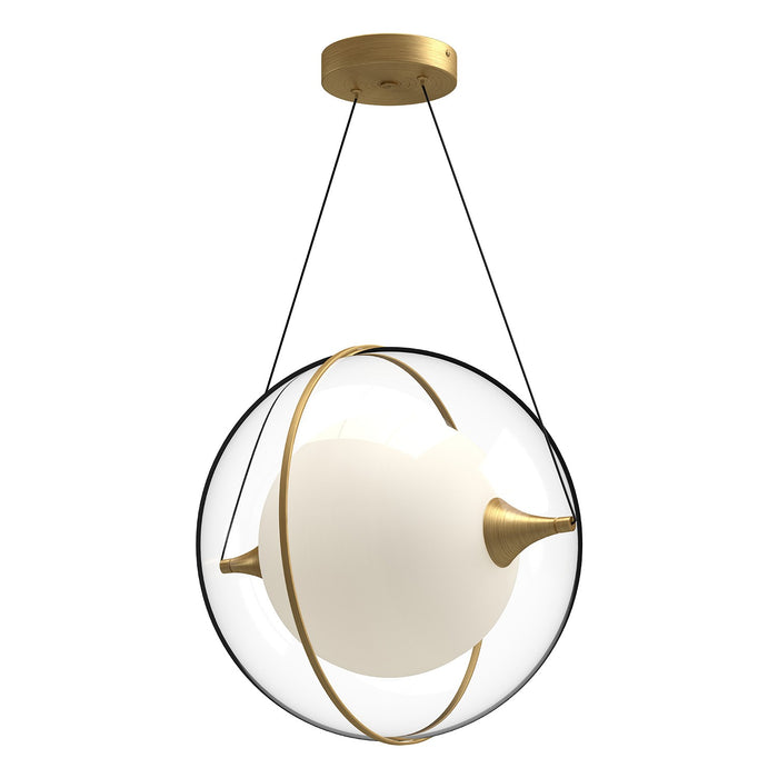 PD76716-BG- Aries LED Pendant in Brushed Gold by Kuzco Lighting