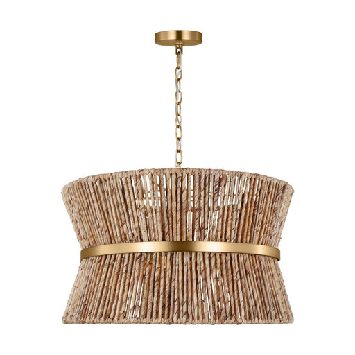 Thurlo Three Light Pendant in Satin Brass