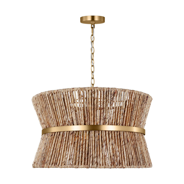 Thurlo Three Light Pendant in Satin Brass