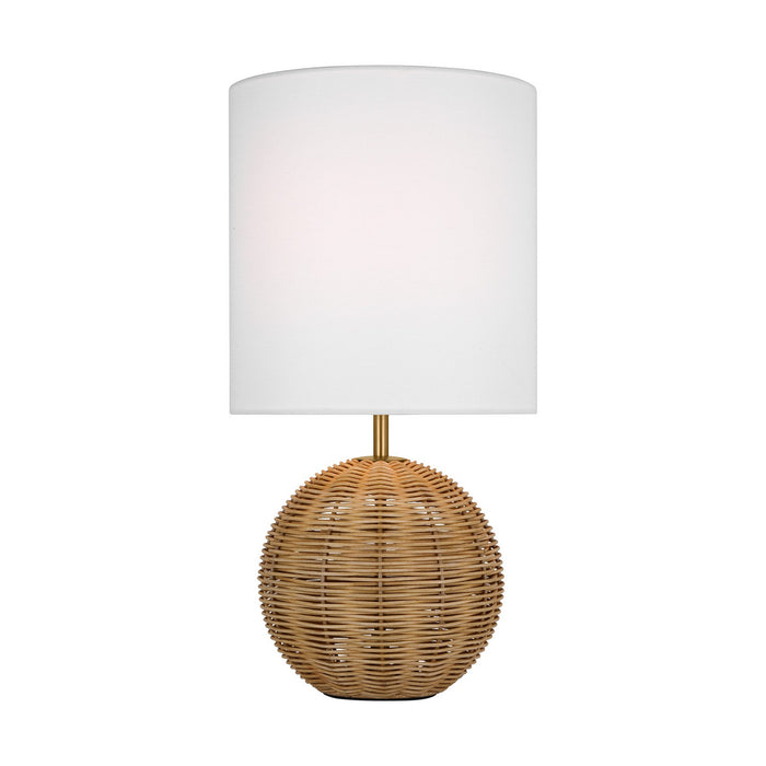 Mari One Light Table Lamp in Burnished Brass