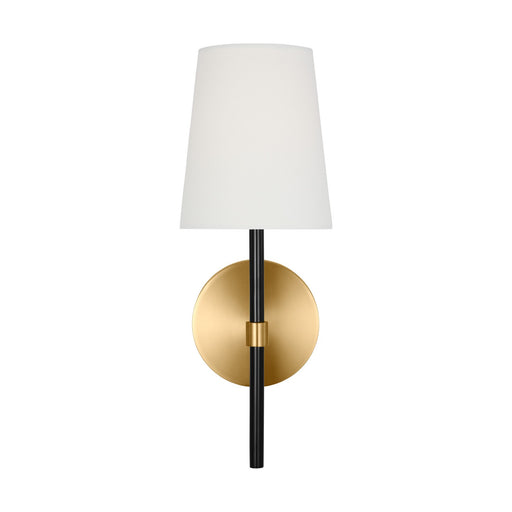 Monroe One Light Wall Sconce in Burnished Brass